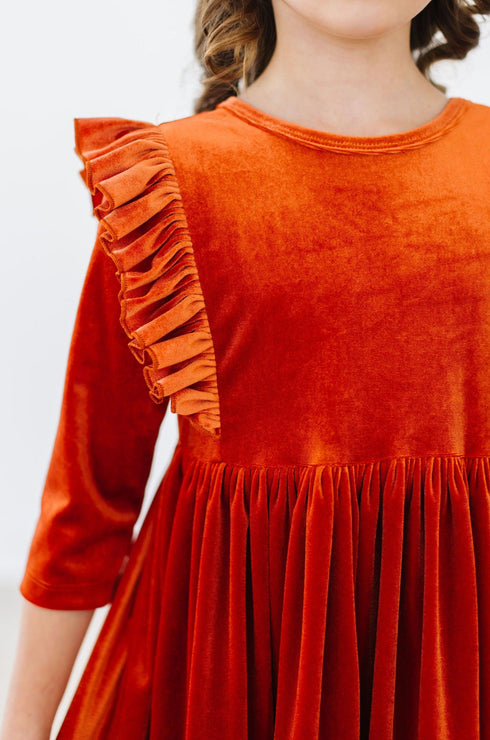 pumpkin-spice-velvet-ruffle-twirl-dress Mila &  Rose - Sophia's Style--2T--3